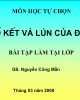 Bài tập cố kết và lún của đất 
