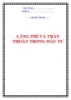 LÃNG PHÍ VÀ THẤT THOÁT TRONG ĐẦU TƯ