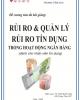 Tổng quan về hoạt động nhận dạng rủi ro tín dụng
