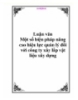 Một số biện pháp nâng cao hiệu lực quản lý đối với công ty xây lắp vật liệu xây dựng