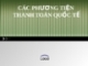 CÁC PHƯƠNG TIỆN THANH TOÁN QUỐC TẾ
