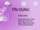 Tiểu luận :Tín dụng