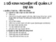 Kinh nghiệm quản lý dự án