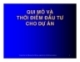 Quy mô và thời điểm đầu tư cho dự án