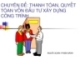 THANH TOÁN, QUYẾT  TÓAN VỐN ĐẦU TƯ XÂY DỰNG  CÔNG TRÌNH