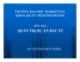 Bài giảng Quản trị dự án đầu tư