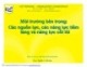 Bài giảng Quản trị chiến lược - Môi trường bên trong: Các nguồn lực, các năng lực tiềm tàng và năng lực cốt lõi