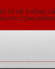 Bài giảng Hệ thống cấp nước công cộng - Phần 2: Mô tả hệ thống cấp nước cộng đồng