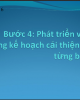 Bài giảng Hệ thống cấp nước công cộng - Phần 4: Phát triển và áp dụng kế hoạch cải thiện dần  từng bước