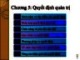 Bài giảng Quản trị học - Chương 5: Quyết định quản trị (ĐH Thương mại)