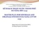 Bài thuyết trình Kế hoạch thoát nước thành phố Đà Nẵng đến 2030 (Master plan for sewerage and drainage system in Da nang City by 2030)
