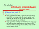 Bài giảng Kế toán kinh doanh