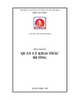 Bài giảng Quản lý khai thác đường