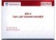 Bài giảng Quản trị kinh doanh: Bài 4 - TS. Phạm Hồng Hải