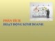 Bài giảng Phân tích hoạt động kinh doanh - ThS. Trần Thị Trương Nhung