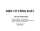 Bài giảng Điện tử công suất: Chương 1 - Lê Văn Doanh