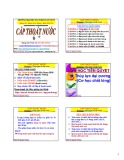 Bài giảng Cấp thoát nước: Chương 1 - PGS.TS. Nguyễn Thống