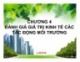 Bài giảng Kinh tế môi trường - Chương 4: Đánh giá giá trị kinh tế các tác động môi trường