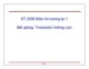 Bài giảng Điện tử tương tự 1: Transistor lưỡng cực