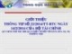 Bài giảng Giới thiệu Thông tư số 22/2014/TT-BTC ngày 14/2/2014 của Bộ Tài chính quy định thủ tục hải quan điện tử đối với hàng hóa XK, NK thương mại