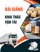 Bài giảng Khai thác vận tải